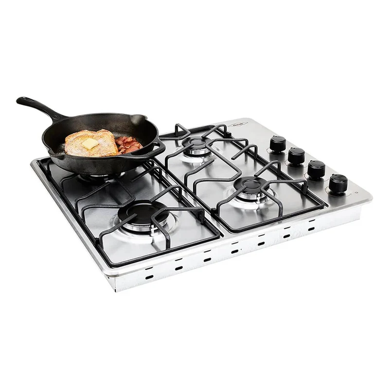 Estufa de empotrar 60x51 cm Platina a Gas Natural marca Haceb
