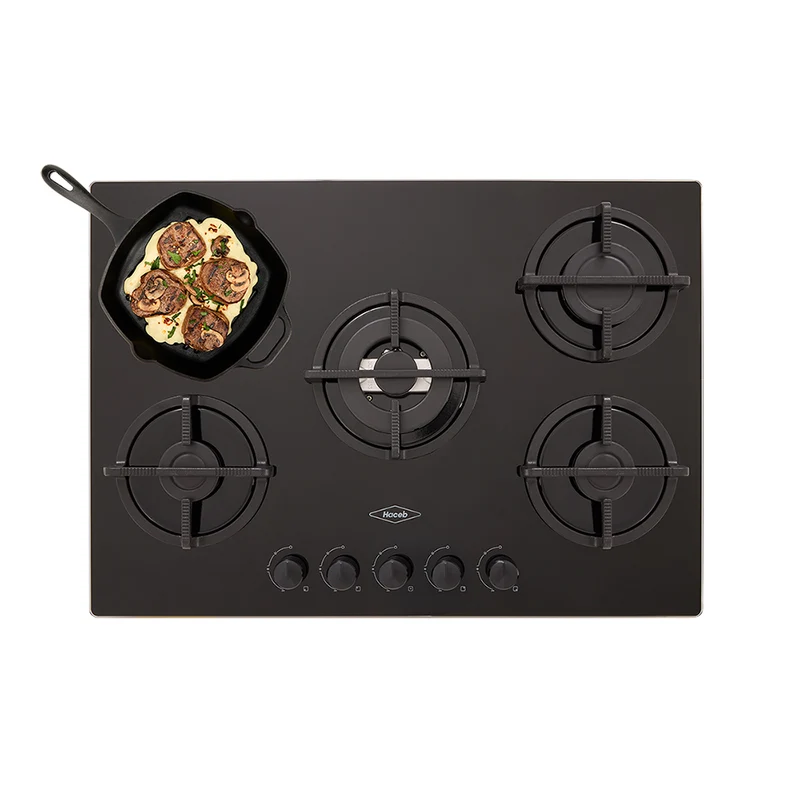 Cubierta plata en cristal de 76 cm HF 3C GN marca Haceb