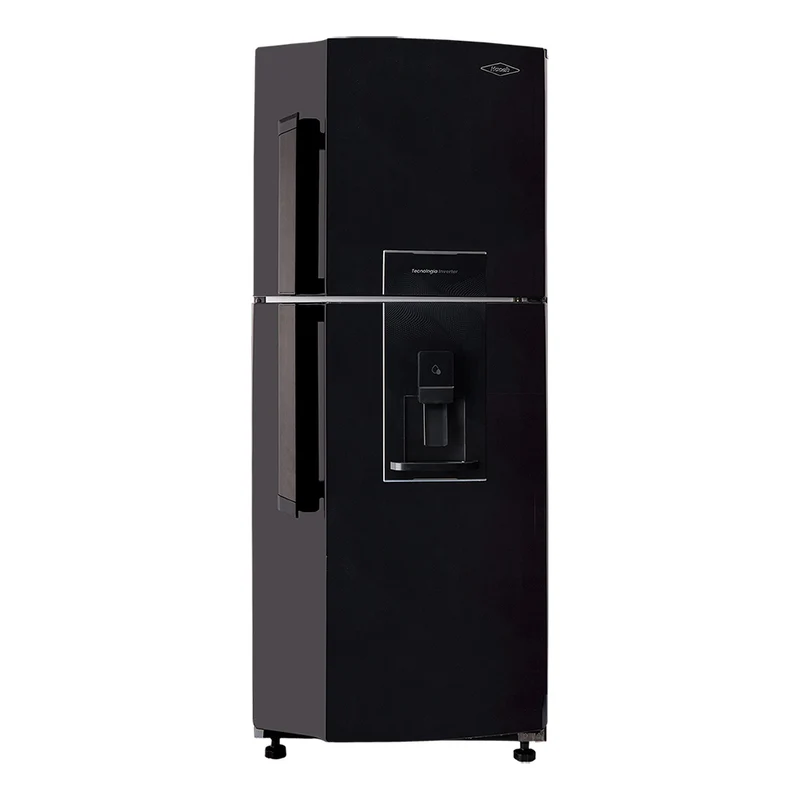 Nevera No Frost 243L con dispensador de agua y manija externa color negro cósmico Inverter