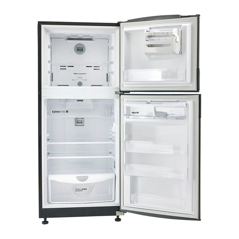 Nevera No Frost 243L con dispensador de agua y manija externa color negro cósmico Inverter