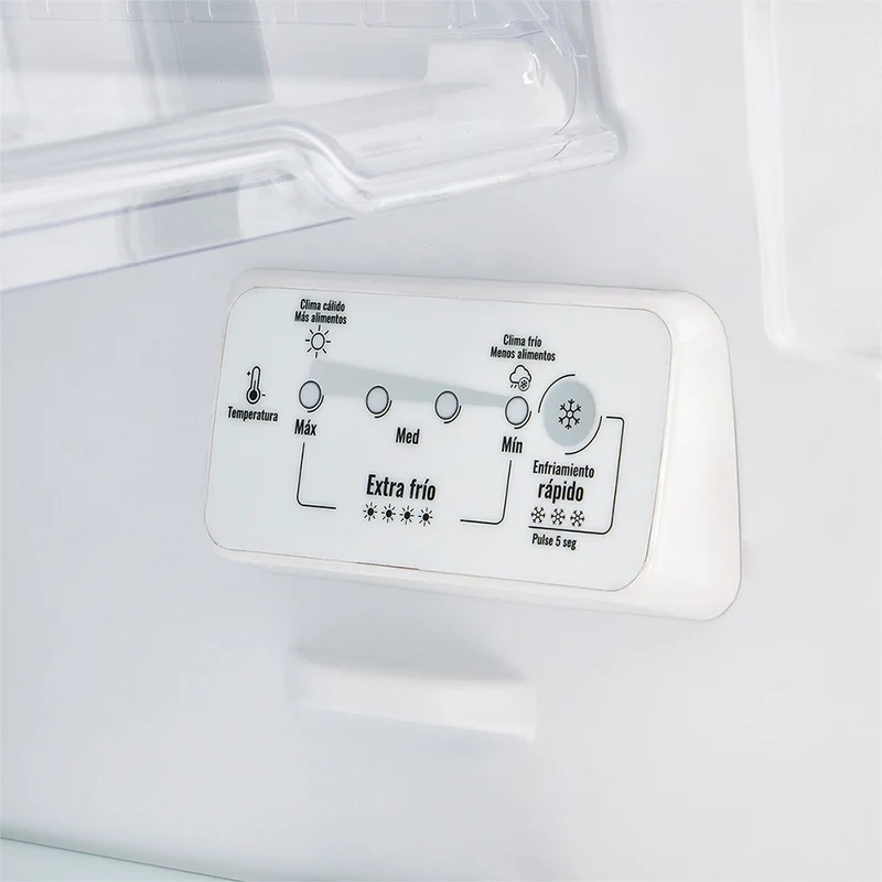 Nevera No Frost 243L con dispensador de agua y manija externa color negro cósmico Inverter