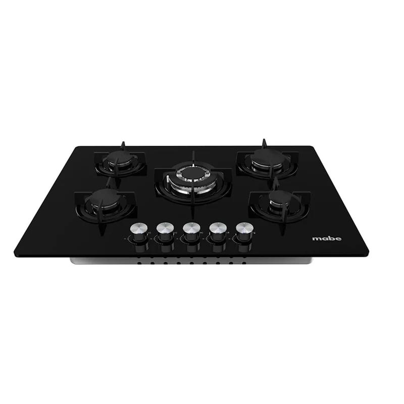 Estufa de empotrar cristal negro 76X51 cm Hierro fundido gas natural Mabe