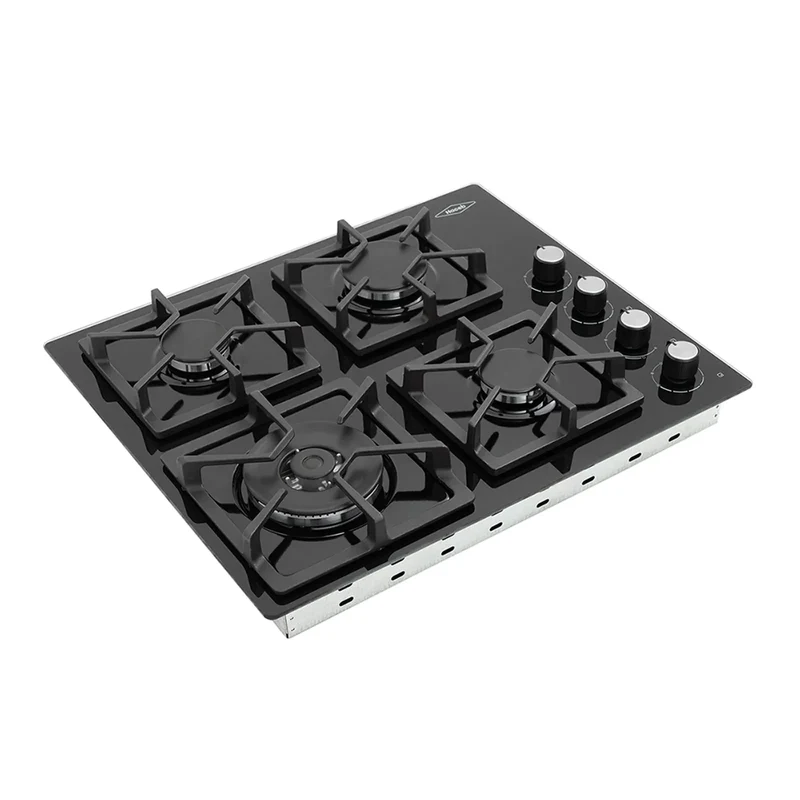 Estufa de empotrar tandoori cristal 60x51 cm fogón dual gas natural Haceb