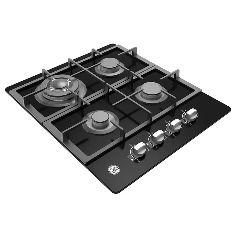 Estufa de empotrar cristal negro 58X50 cm gas natural Mabe