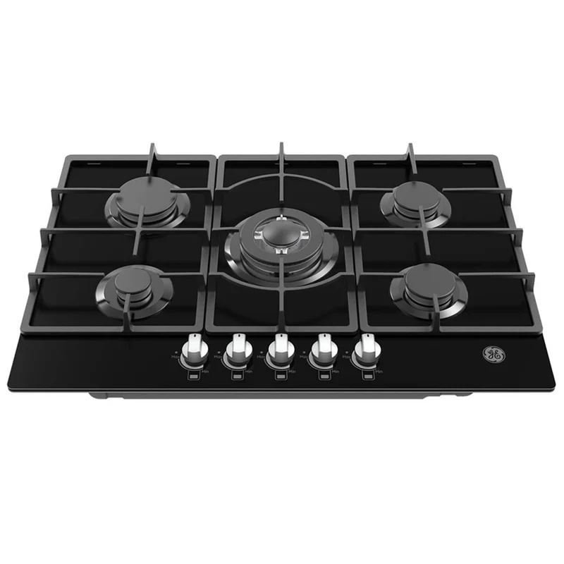 Estufa de empotrar cristal negro 77X51 cm gas natural Mabe