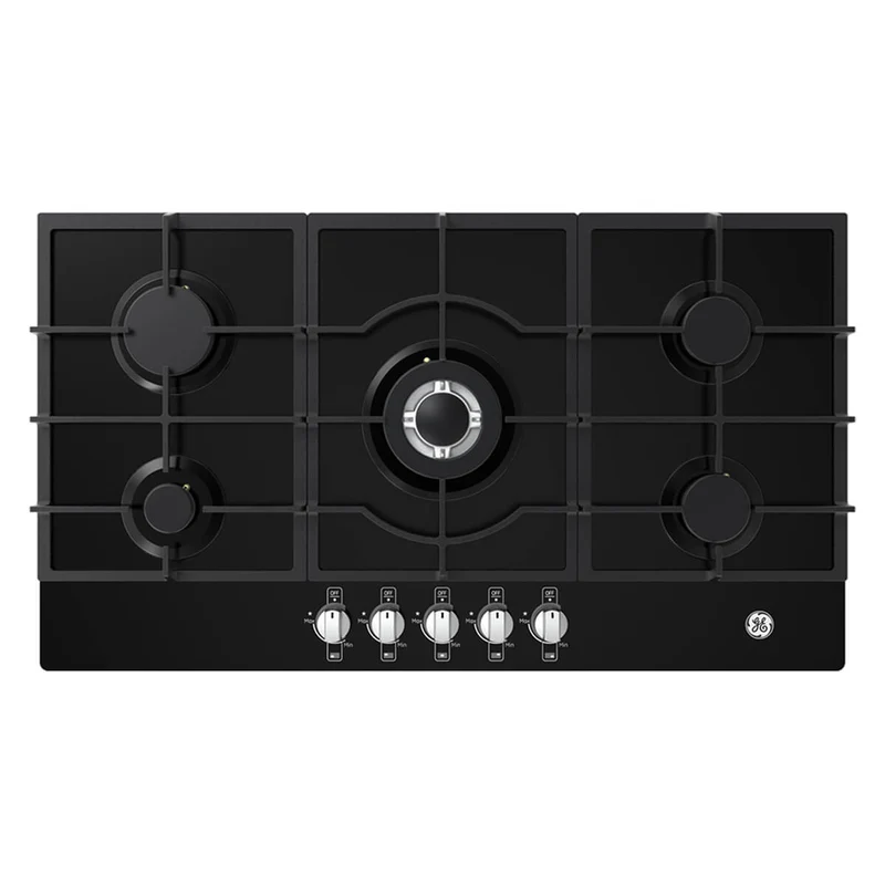 Estufa de empotrar cristal negro 86X51 cm Hierro fundido gas natural Mabe
