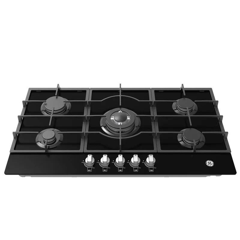 Estufa de empotrar cristal negro 86X51 cm Hierro fundido gas natural Mabe