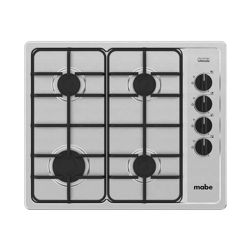 Estufa de empotrar acero Inoxidable 60X50 cm gas natural Mabe
