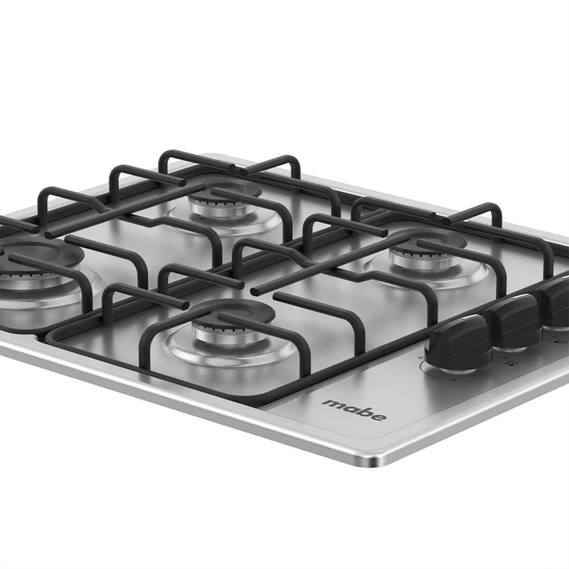 Estufa de empotrar acero Inoxidable 60X50 cm gas natural Mabe