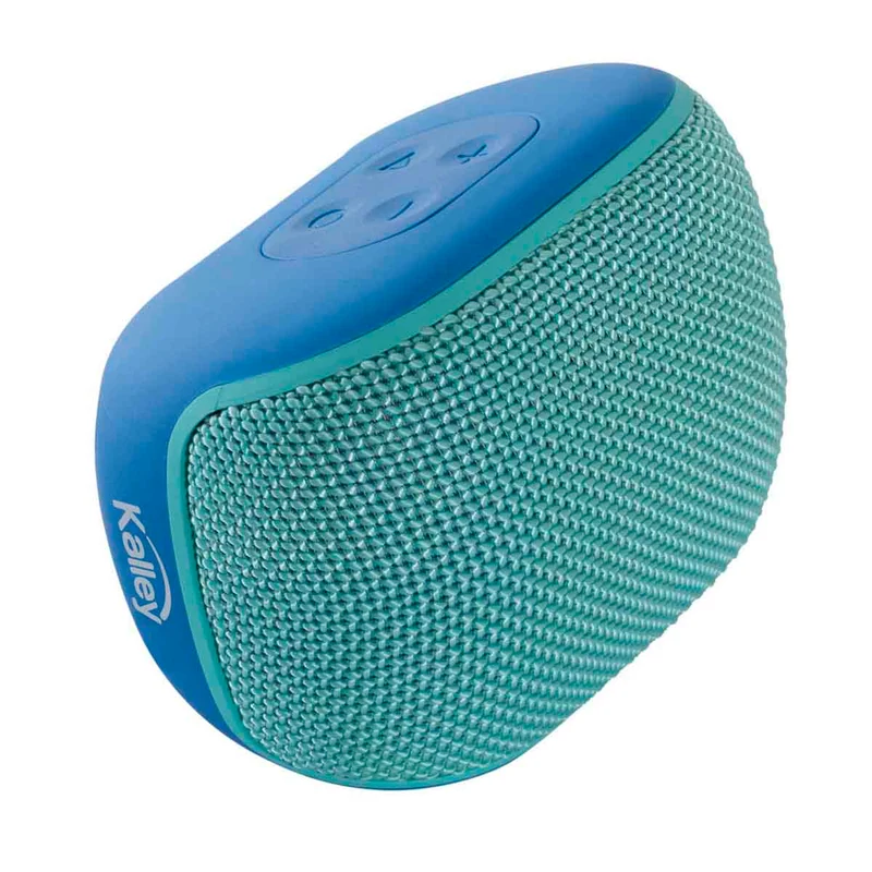 Parlante portátil Kalley con conexión Bluetooth, radio FM, USB y microSD color azul