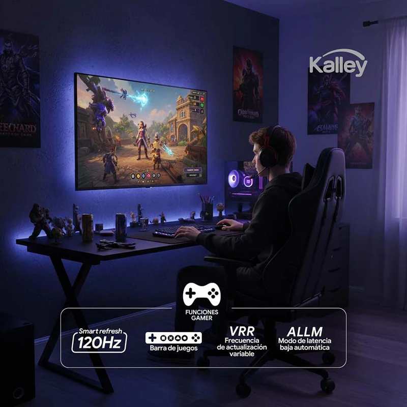 Televisor Kalley MAX LED de 43 pulgadas 4K ultra HD smart TV con google TV – modelo 43G315