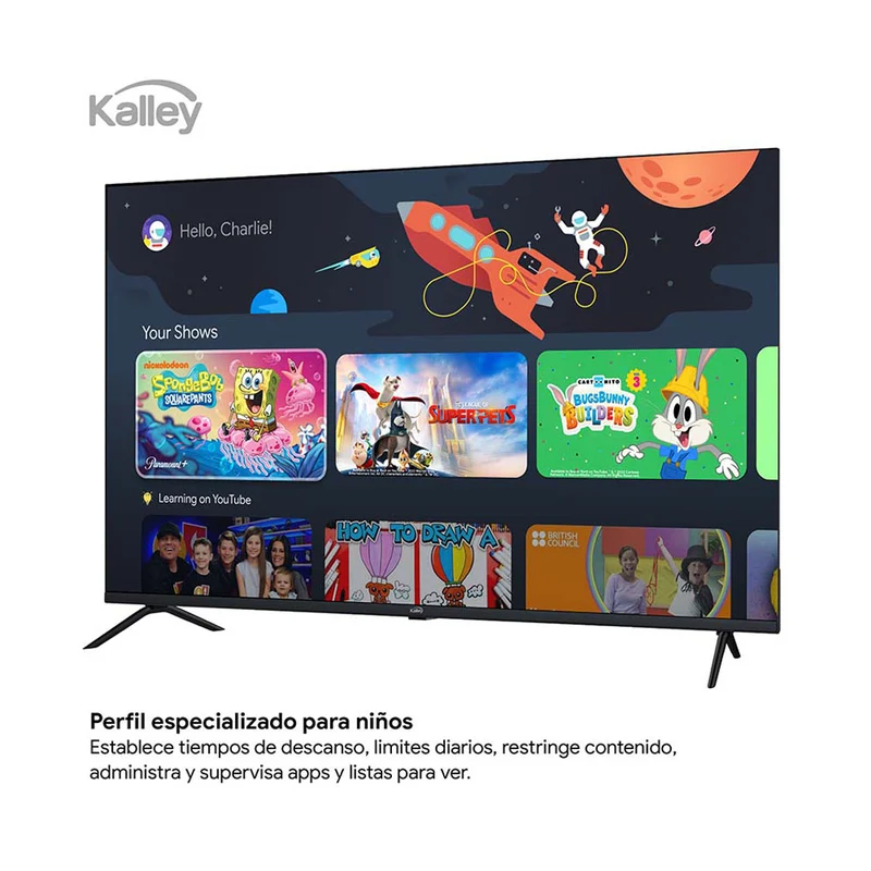 Televisor Kalley MAX LED de 43 pulgadas 4K ultra HD smart TV con google TV – modelo 43G315