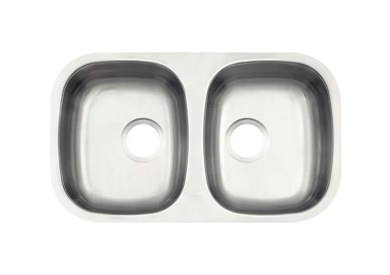 Lavaplatos doble en acero inoxidable 77x45x15 cm Tramontina