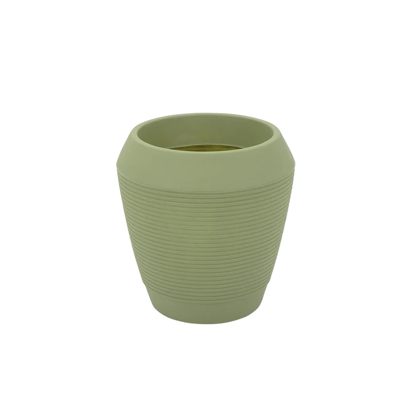 Maceta egípcio en polietileno verde oliva 45 cm Tramontina