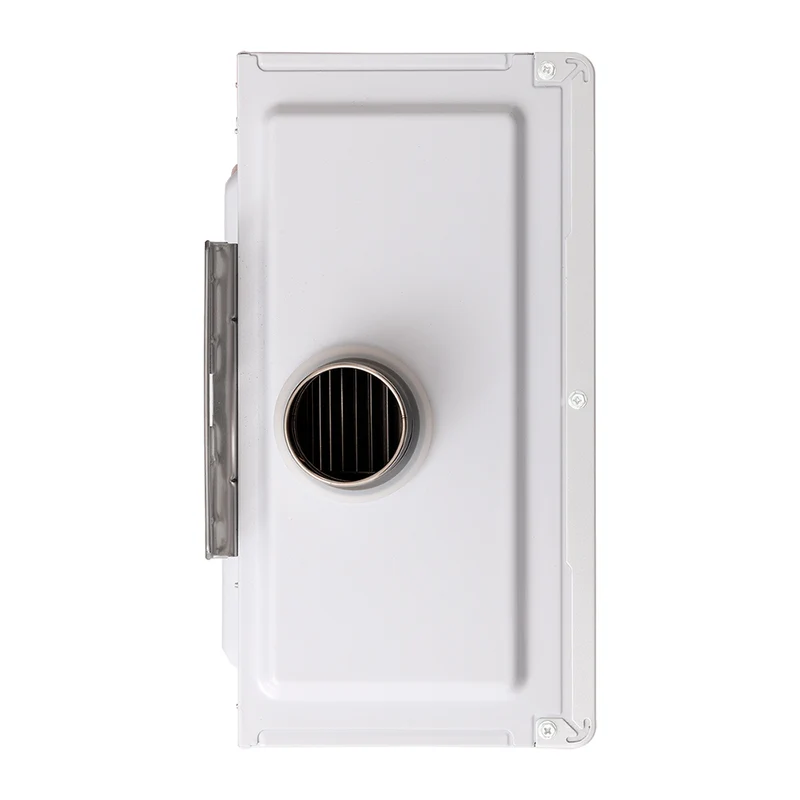 Calentador de paso tiro forzado 15 litros modulante a gas natural blanco marca Haceb.