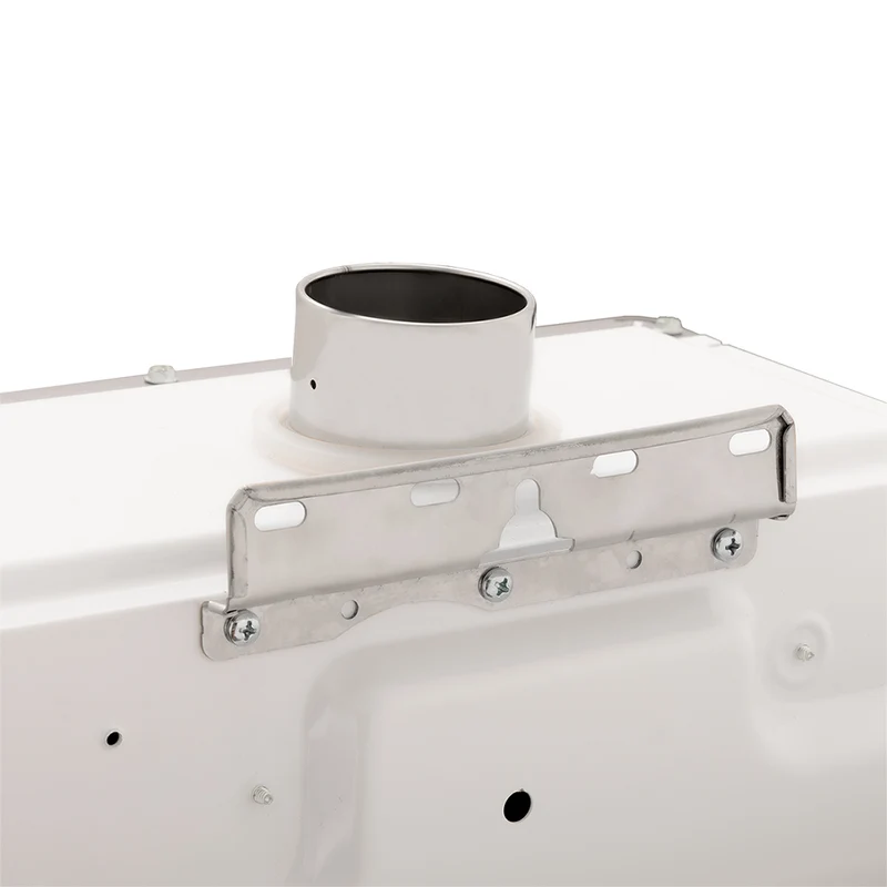 Calentador de paso tiro forzado 15 litros modulante a gas natural blanco marca Haceb.