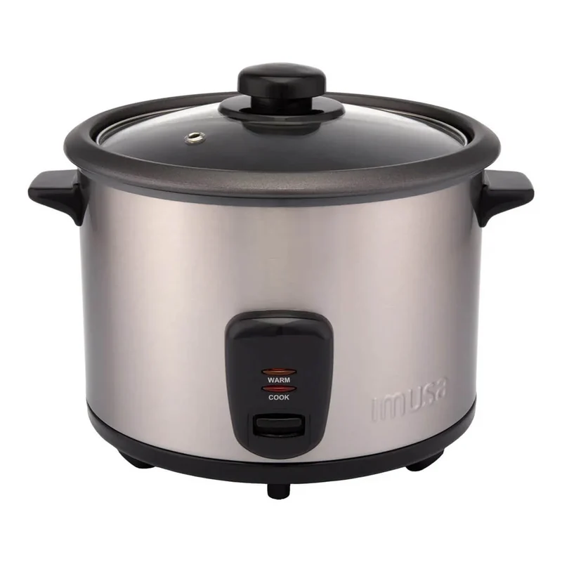 Olla arrocera inoxidable gris 10 tazas marca imusa
