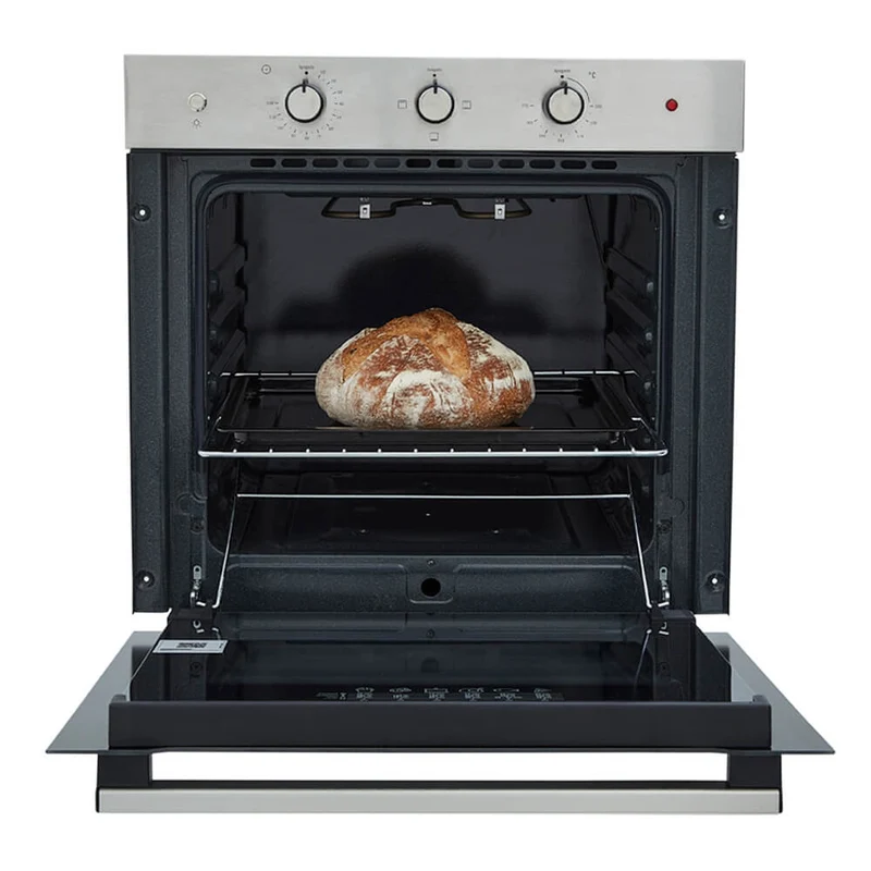 Horno eléctrico tofu 60 cm inoxidable con vidrio negro 220 v marca Haceb