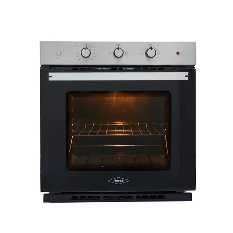 Horno eléctrico tofu 60 cm inoxidable con vidrio negro 220 v marca Haceb