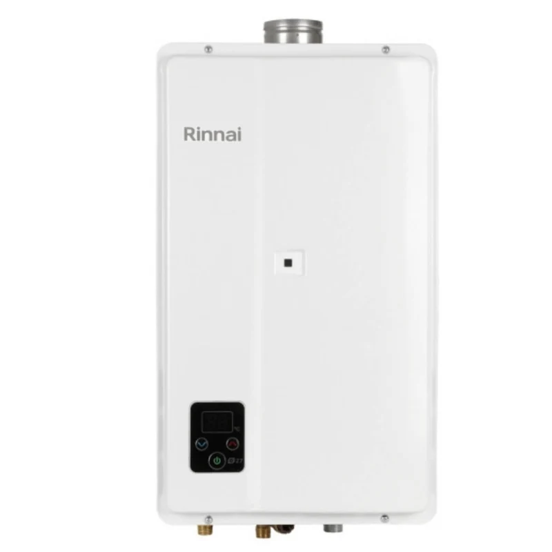Calentador de paso agua 23 lts a gas natural- Rinnai- Blanco
