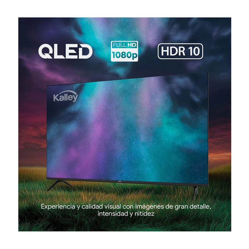 Televisor Kalley QLED de 43 pulgadas full HD smart TV con google TV – modelo 43GQ200
