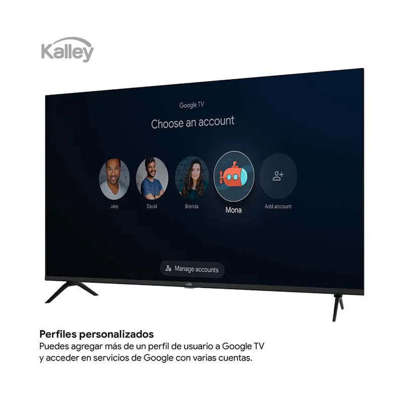 Televisor Kalley QLED de 43 pulgadas full HD smart TV con google TV – modelo 43GQ200