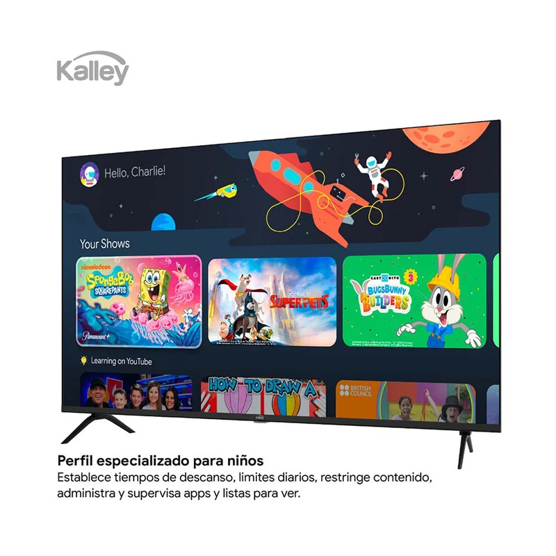 Televisor Kalley QLED de 43 pulgadas full HD smart TV con google TV – modelo 43GQ200