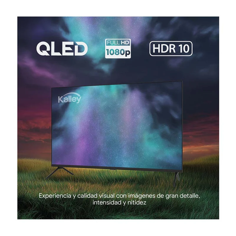 Televisor Kalley QLED de 32 pulgadas full HD smart TV con google TV – modelo 32GQ200