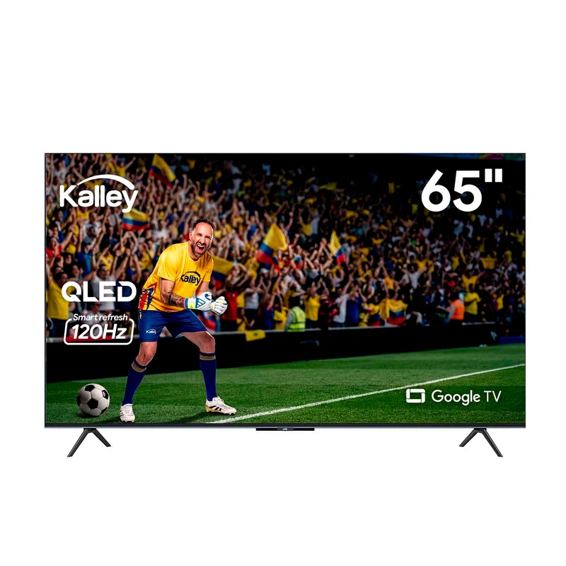 Televisor Kalley de 65" calidad QLED 4K con funciones inteligentes