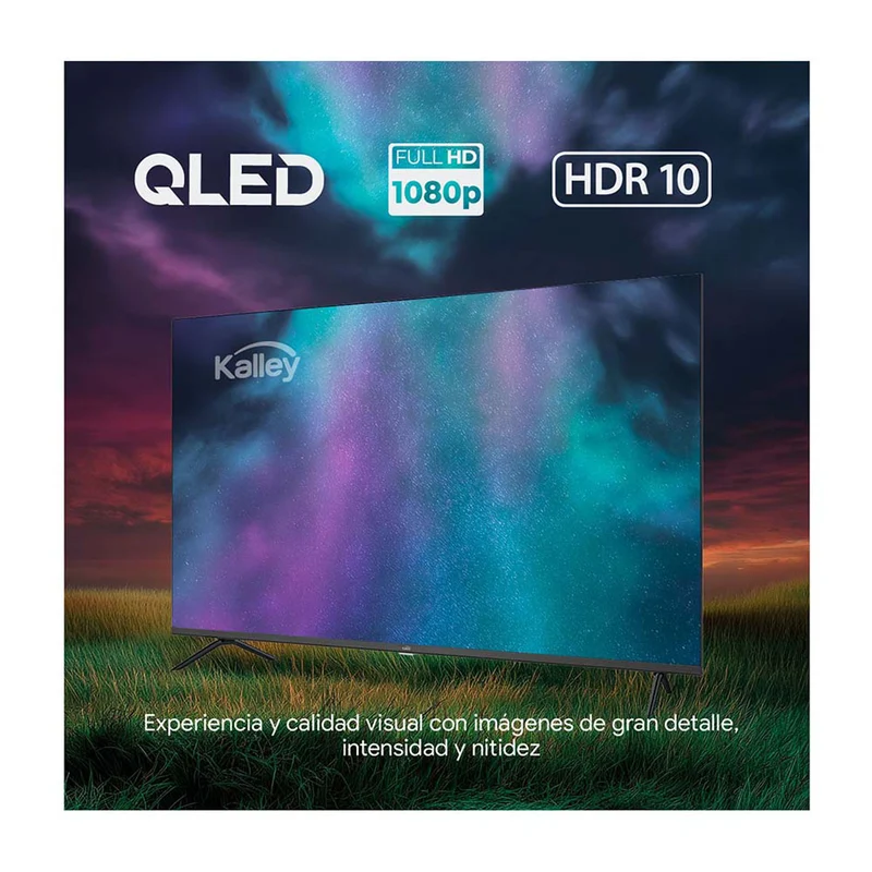 Televisor Kalley QLED de 40 pulgadas full HD smart TV con google TV – modelo 40GQ200