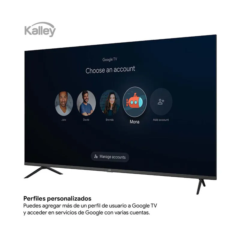 Televisor Kalley QLED de 40 pulgadas full HD smart TV con google TV – modelo 40GQ200