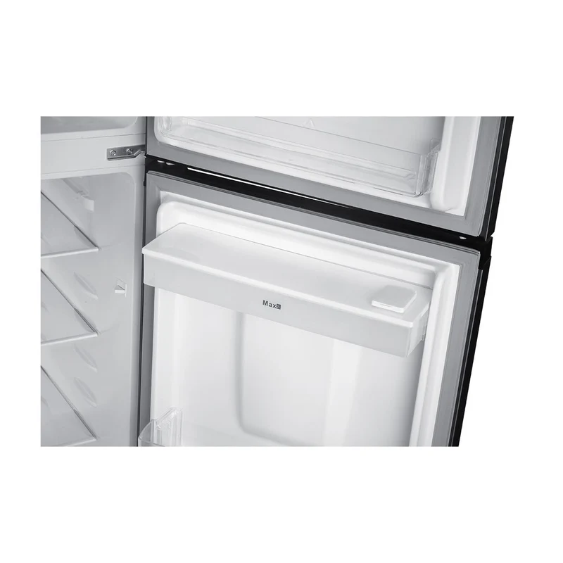 Nevera Kalley no frost con congelador superior de 332 Litros inverter, Color Gris – modelo K-NT332L