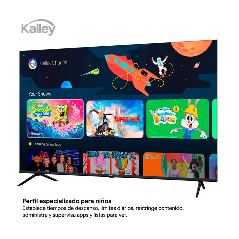 Televisor Kalley MAX LED de 50 pulgadas 4K ultra HD smart TV con google TV – modelo 50G315