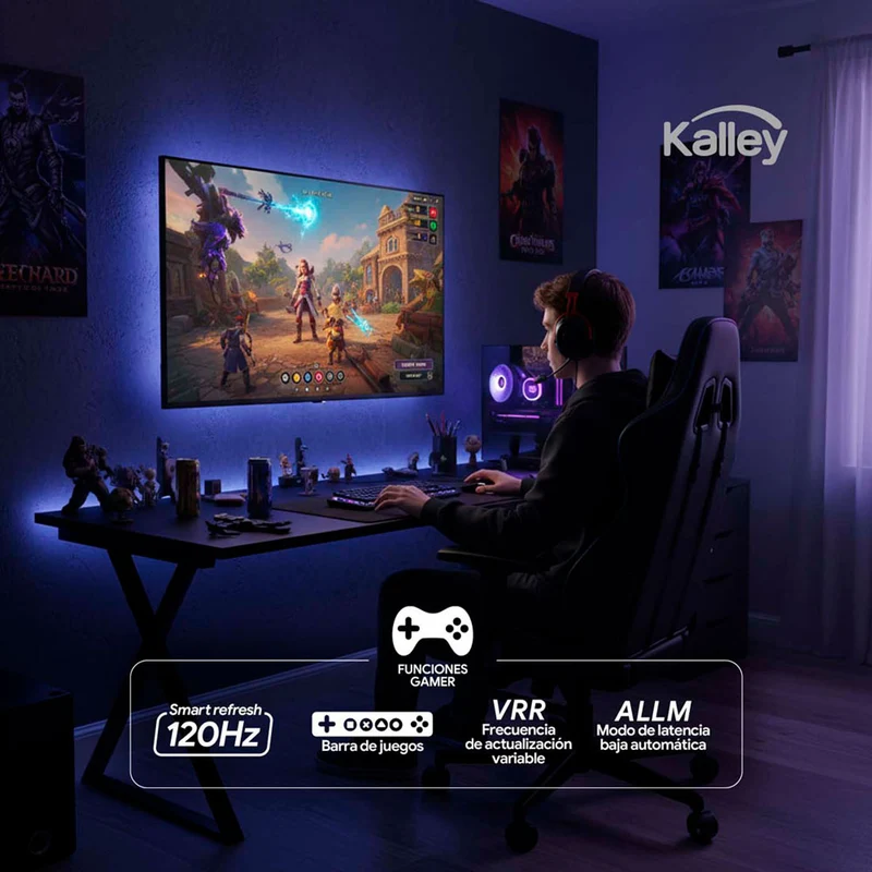 Televisor Kalley MAX LED de 50 pulgadas 4K ultra HD smart TV con google TV – modelo 50G315