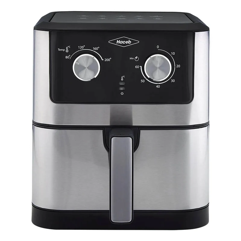 Freidora de aire 6 litros Inoxidable negra marca Haceb