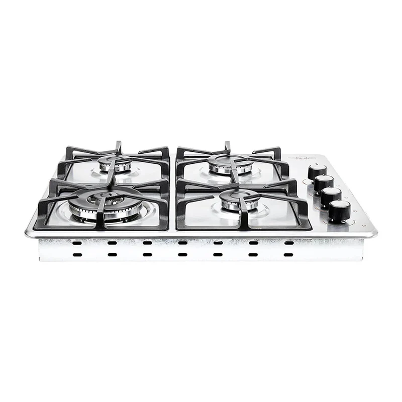 Estufa de empotrar inox 60x51cm fogón dual a gas natural