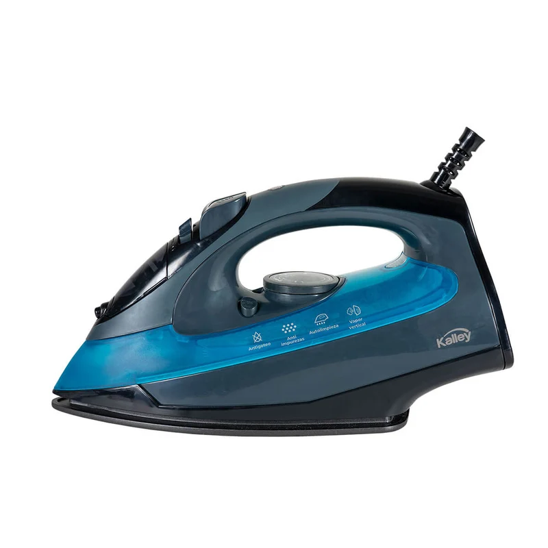 Plancha de ropa a vapor suela cerámica diamante azul marca Kalley