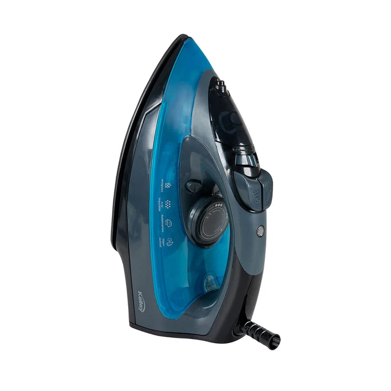 Plancha de ropa a vapor suela cerámica diamante azul marca Kalley