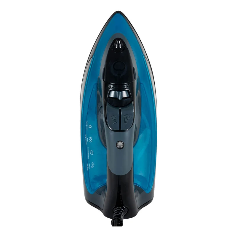 Plancha de ropa a vapor suela cerámica diamante azul marca Kalley