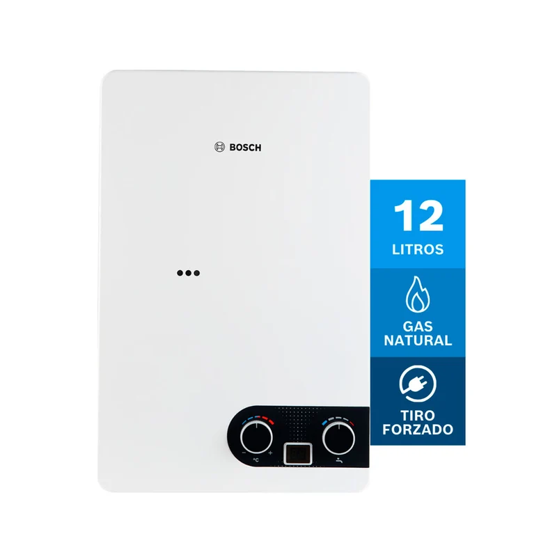 Calentador de agua 12 litros tiro forzado de paso a gas natural Therm 1400 F