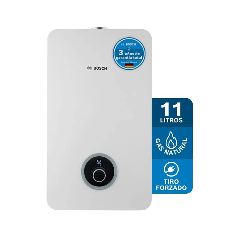 Calentador de agua 11 litros tiro forzado de paso a gas natural Therm 2400 F
