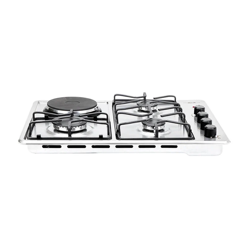 Estufa de empotrar 60x43 cm mixta 120V a gas natural marca haceb