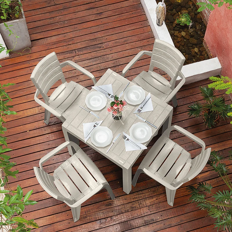 Mesa barú apariencia madera Rimax