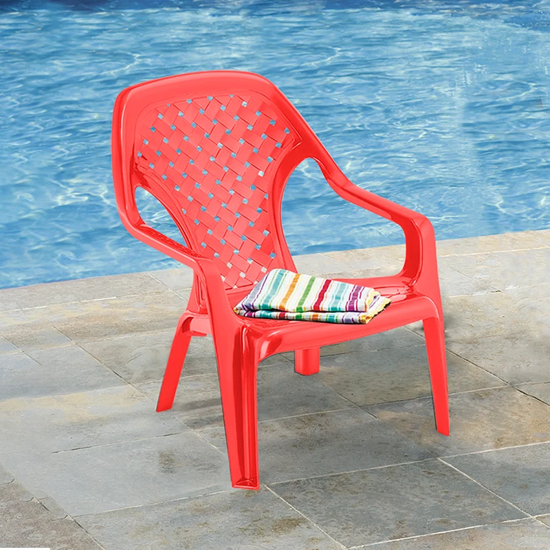 Silla playera con brazos y espaldar alto Rimax