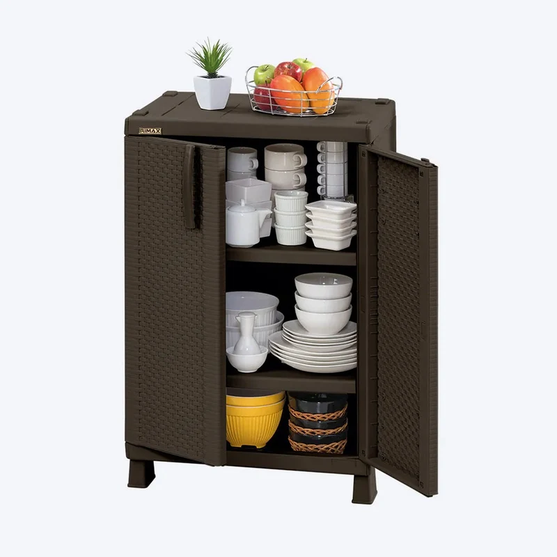 Combo cocina rattan con armario grande + armario mediano Rimax