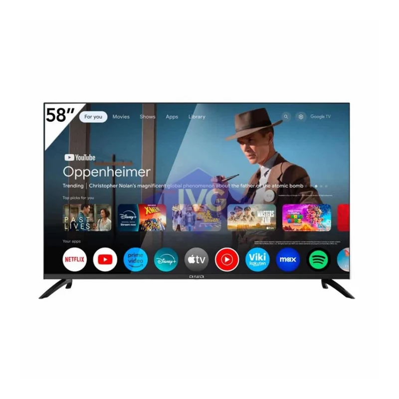 TELEVISOR SMART AIWA 4K ULTRA HD QLED 58" NEGRO - AW58B2Q