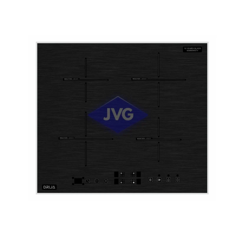 TOPE DE INDUCCIÓN DRIJA 4 QUEMADORES 60 CM VIDRIO TEMPLADO MUNICH60 NEGRO - MUNICH60INDUKTION