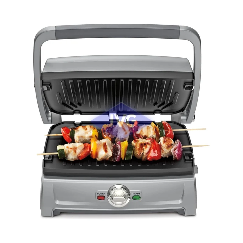 PLANCHA GRILL ELÉCTRICA CUISINART COMPACTA 1.400W ACERO - GR102