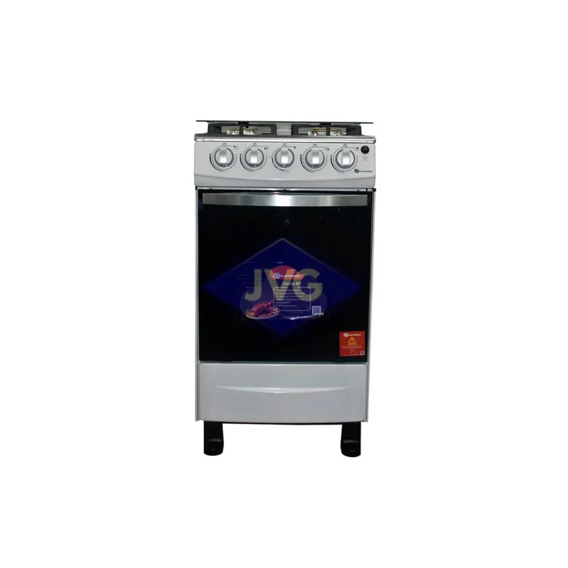 COCINA A GAS SJ ELECTRONICS 4 QUEMADORES 20" ACERO - SJ20A