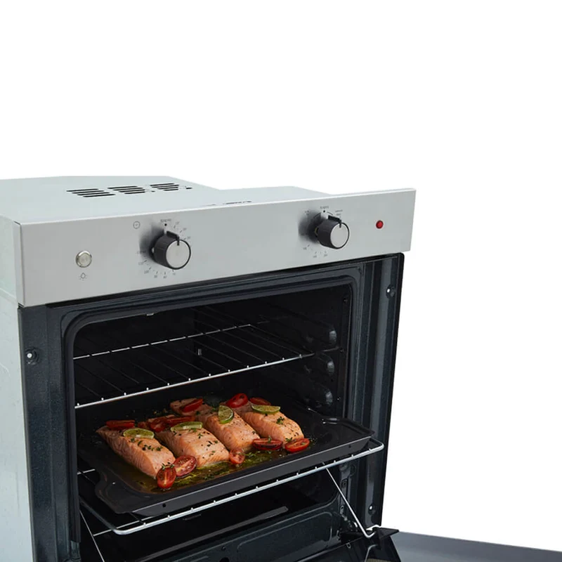 Horno mixto tofu 60 cm inoxidable con vidrio reflectivo gas natural 120v marca Haceb